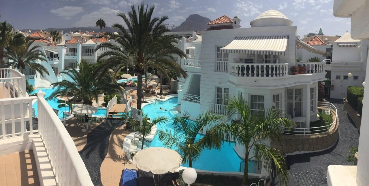 Ausblick von der Sonnenterrasse Lagos de Fañabé Beach Resort