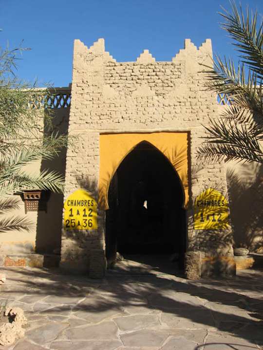 Eingang zur Lobby Kasbah Hotel Xaluca Arfoud