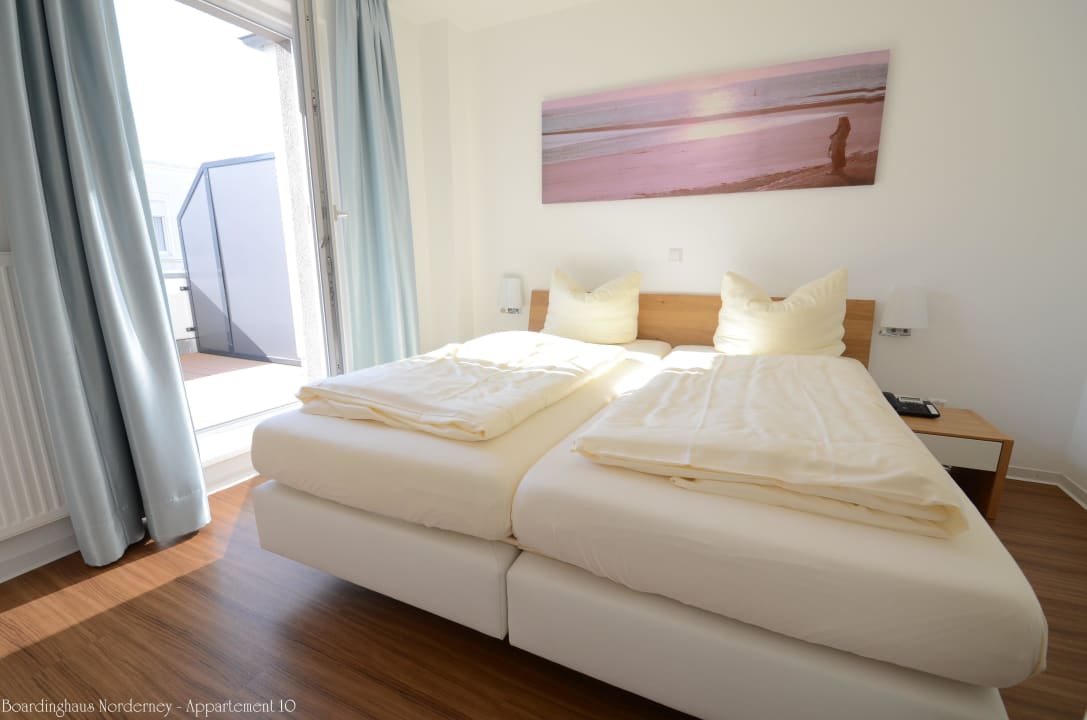 Appartement 10 - Schlafzimmer Boardinghaus Norderney