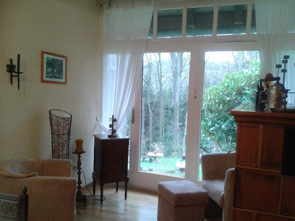 ... Blick ins Wohnzimmer Ferienhaus Alm