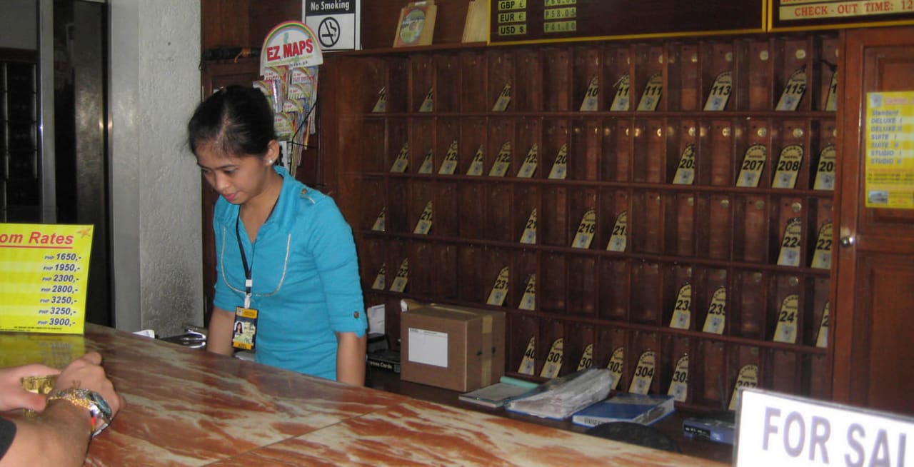 Die Rezeption Hotel Clarkton