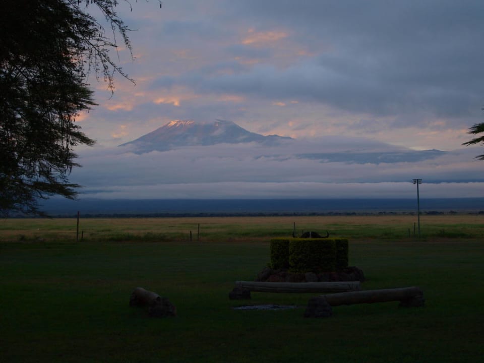 Ausblick aus dem Zimmer auf den Kilimanscharo Ol Tukai Lodge