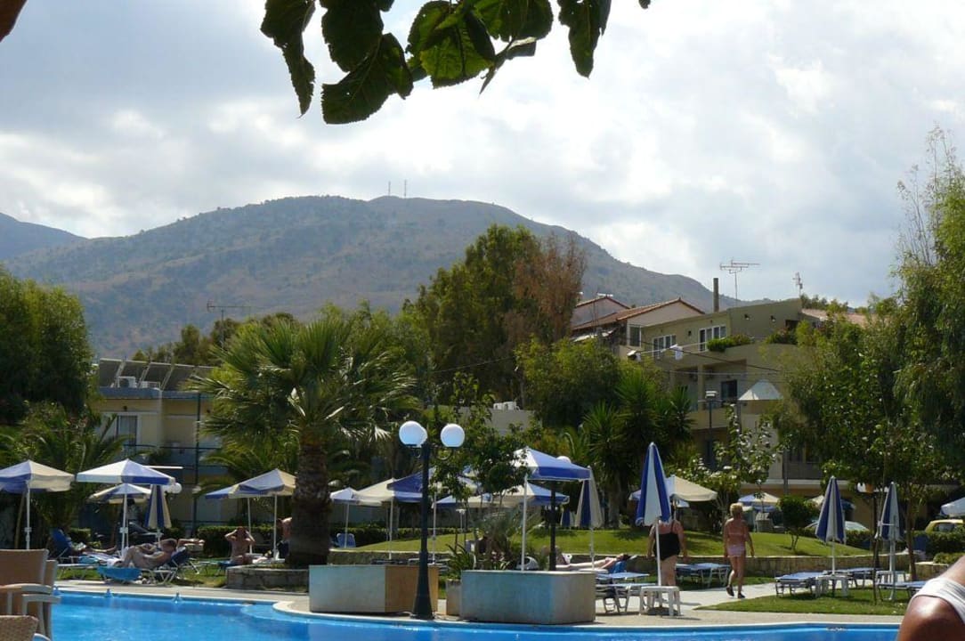 Hotelpark mit Pool Corissia Beach Hotel