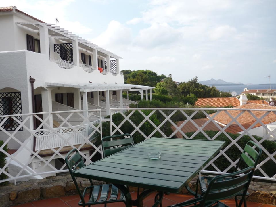 Blick auf unseren Balkon Hotel Mon Repos