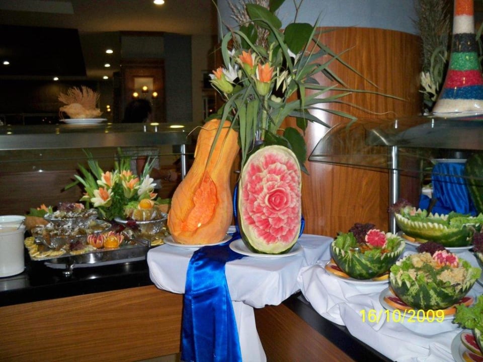 Dekoration im Hauptrestaurant Seaden Sea World Resort & Spa