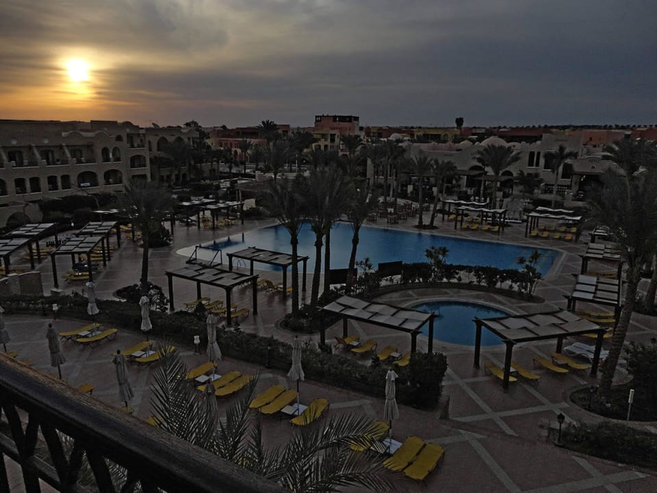 Sonnenaufgang im März 2015 Hotel JAZ Makadi Star & Spa
