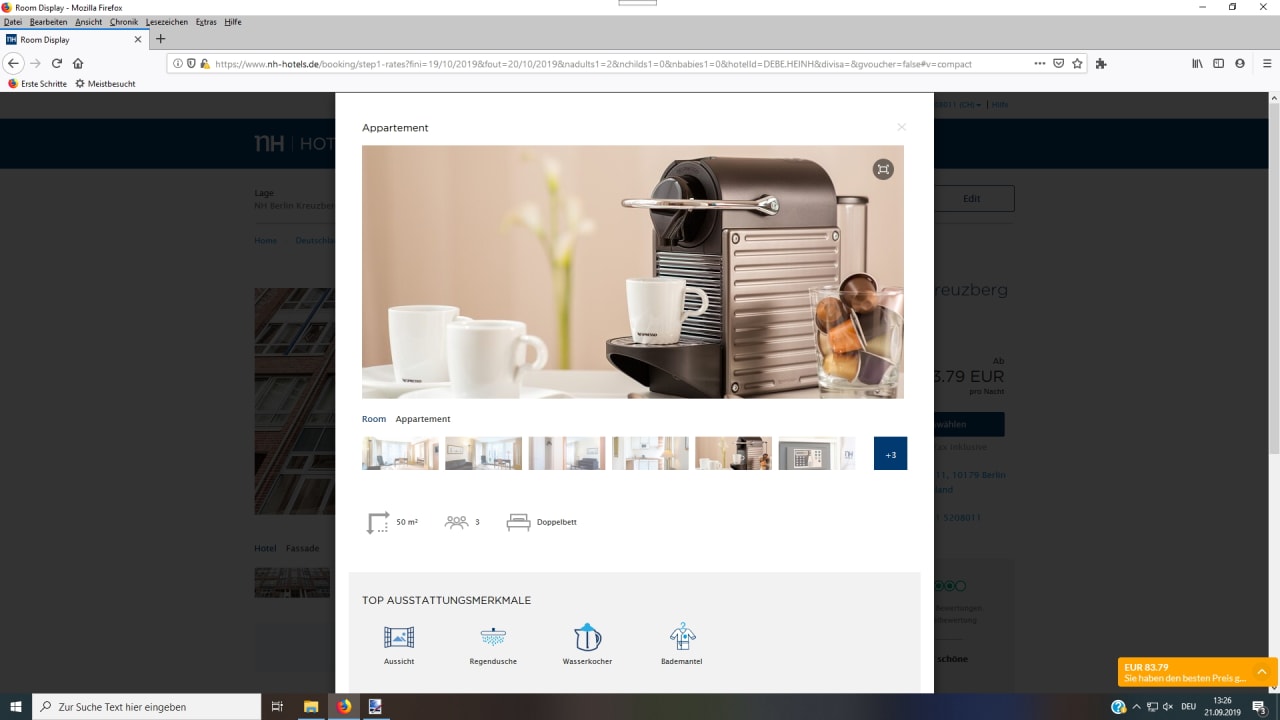 Zimmer Apartmenthaus Berlin Mitte