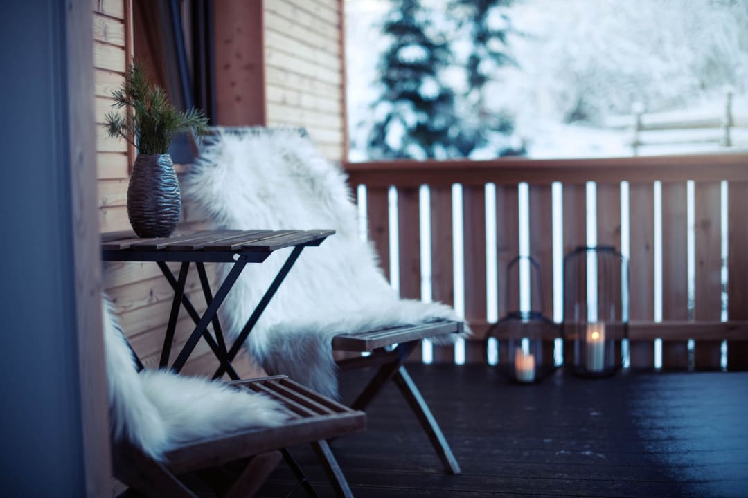 Balkon Ferienhaus zum Stubaier Gletscher - Haus Wald