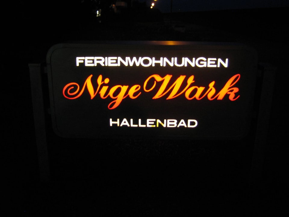 Schild Apartmenthaus Nige Wark