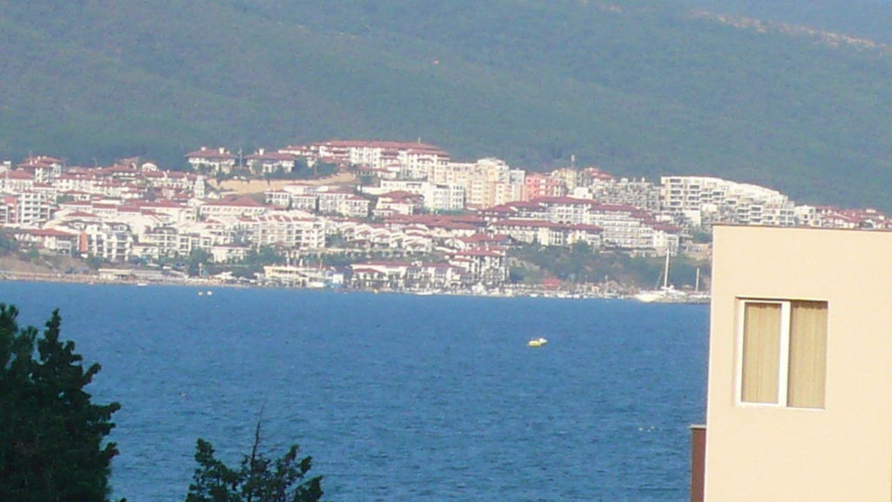 Ausblick vom Zimmer herangezoomt Barceló Royal Beach