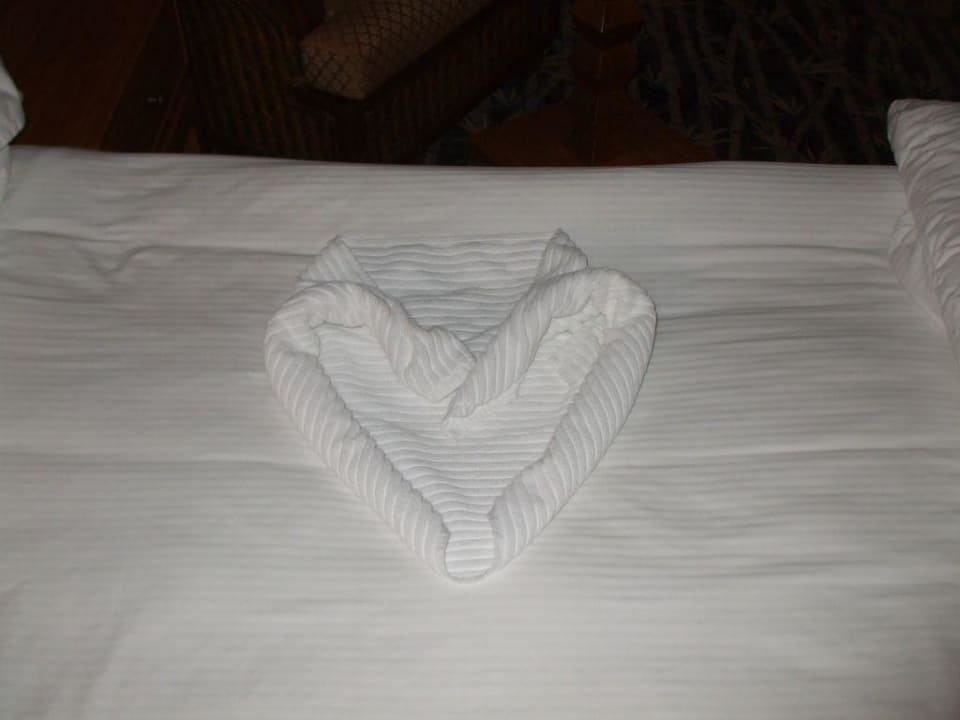 Dekoration vom Zimmermädchen Hotel Royal Dragon