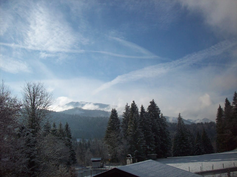 "Aussicht im Winter von der Ferienwohnung 1" Haus