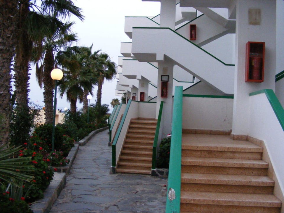 Treppen zu den einzelnen Apartments Hotel El Palmar
