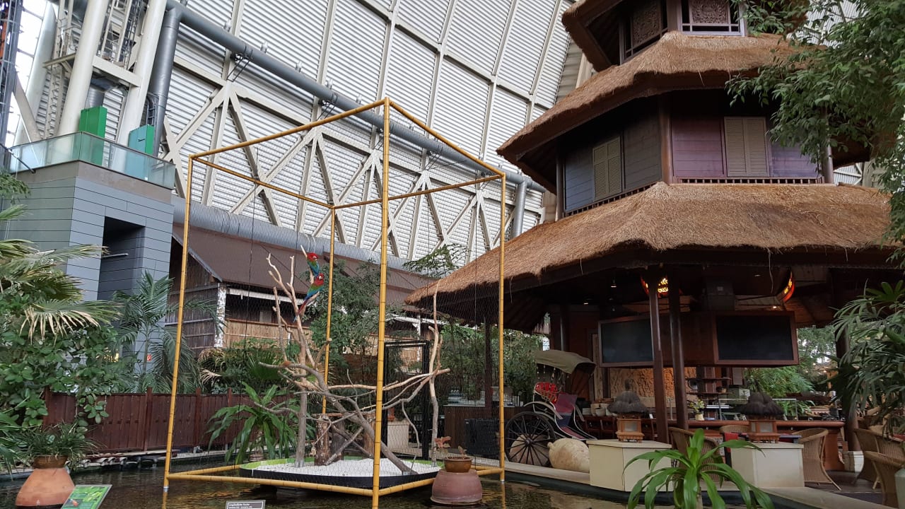 Liebevolle Dekoration im gesamten Innenbereich Tropical Islands Resort - Campingplatz