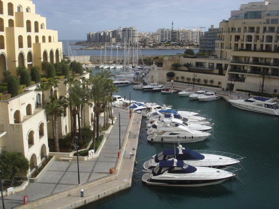 Blick zum Hafen Hilton Malta