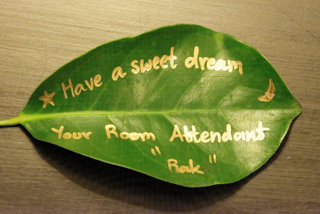 Gruß vom Zimmermädchen Dusit Suites Hotel Ratchadamri, Bangkok