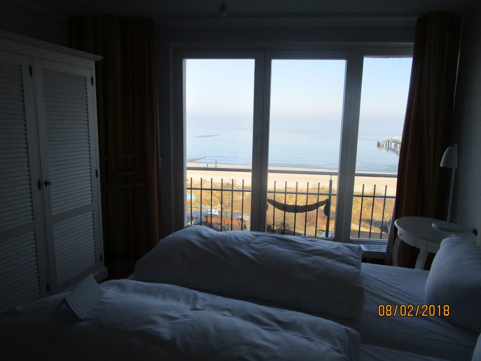 Nochmal Ausblick vom Schlafzimmer SEETELHOTEL Ostseeresidenz Bansin