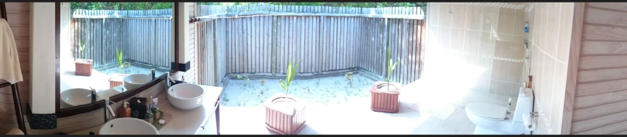 Unsere Beach Villa Nr. 301 im O-Resort Bad Kuredu Island Resort & Spa