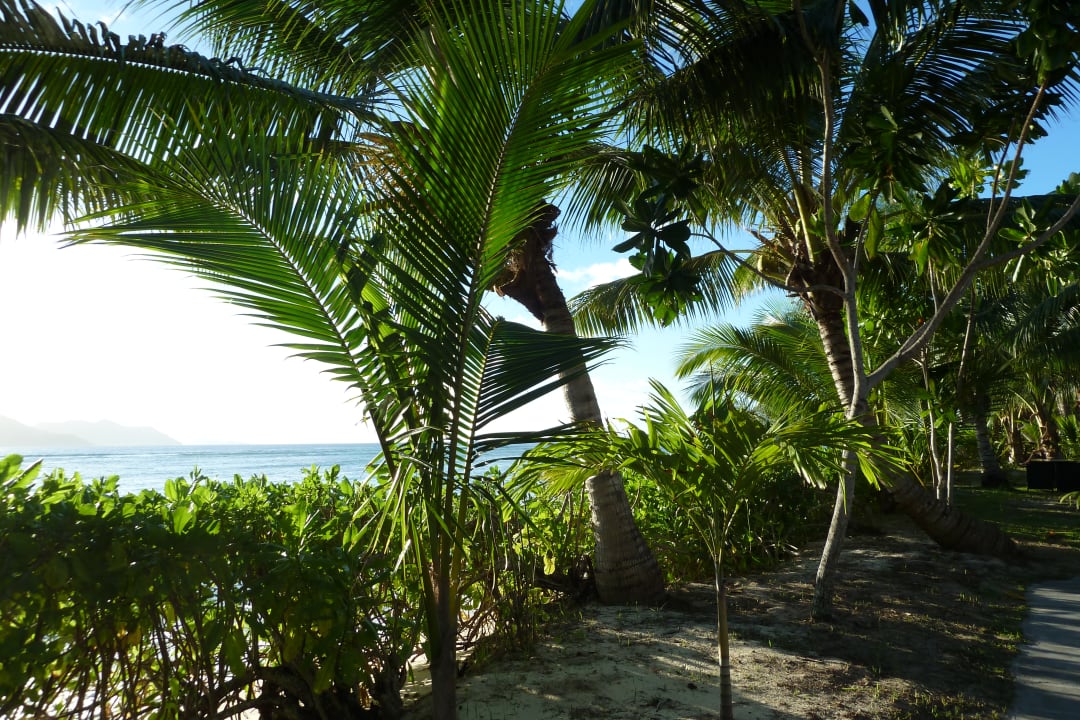 Aussicht vom Strandweg La Digue Island Lodge