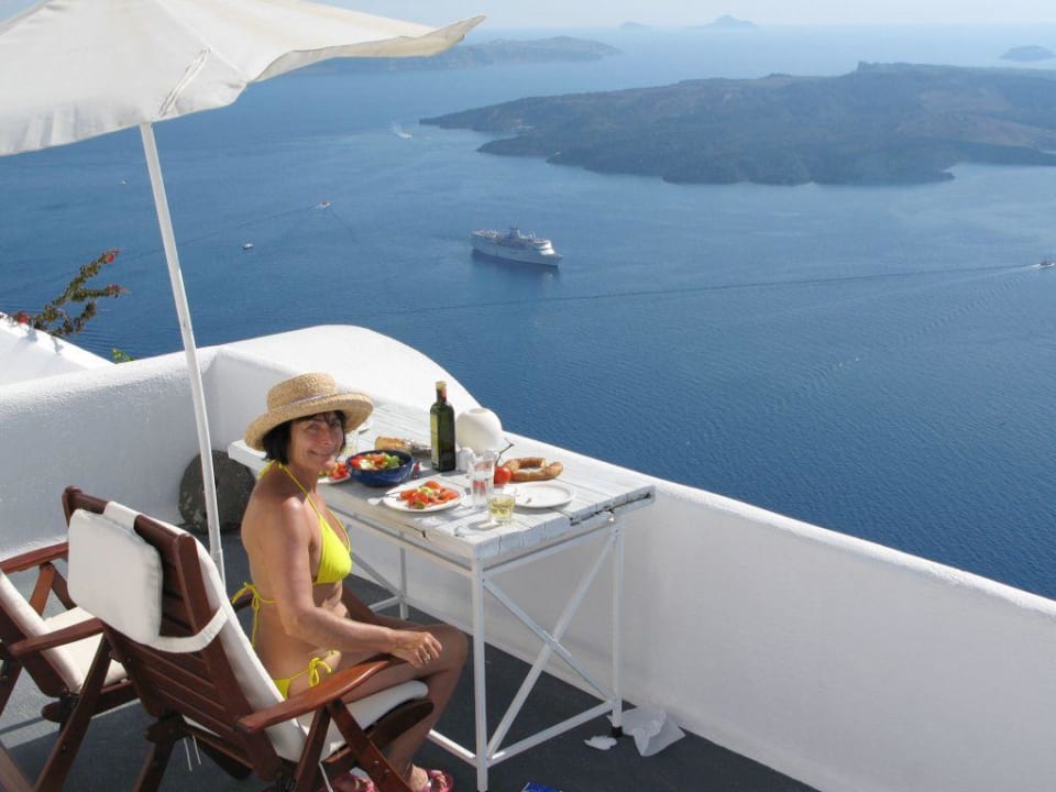 Terrace of studios Hotel Homeric Poems