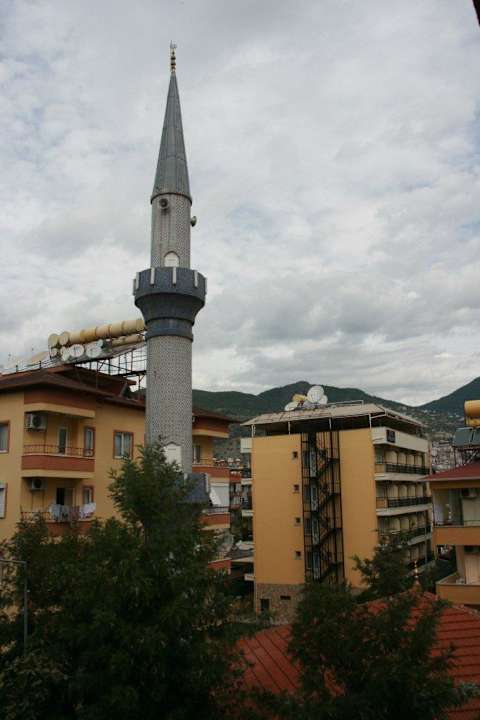 Blick vom Balkon Hotel Aslan City Kleopatra