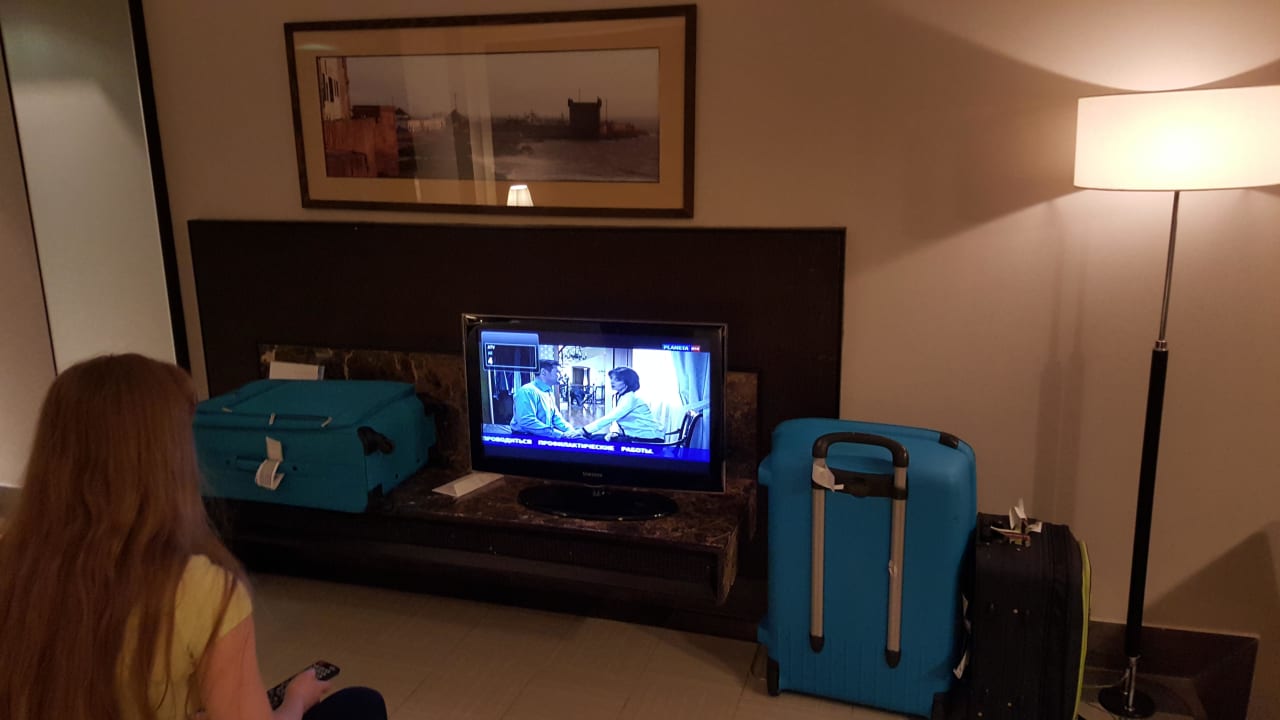 TV vom Bett aus Hotel Riu Palace Tikida Agadir