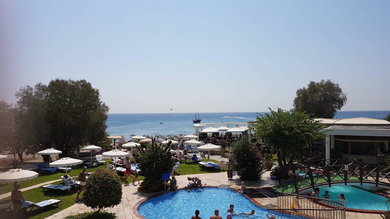 Ausblick von der Plattform aus Hotel Calypso Beach