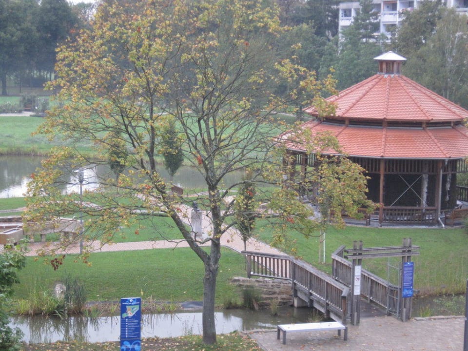 Aussicht aus Zimmer 213 Kurhotel Pyramide