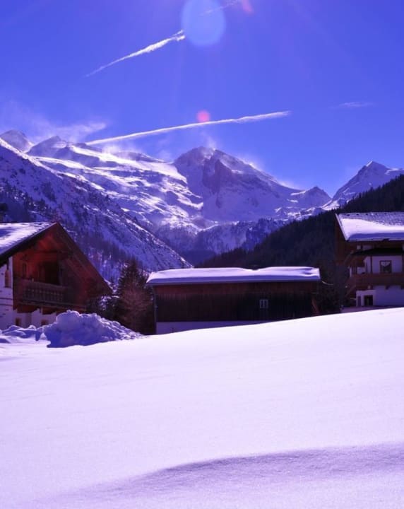 Blick zum Gletscher Pension Jenneweinhof
