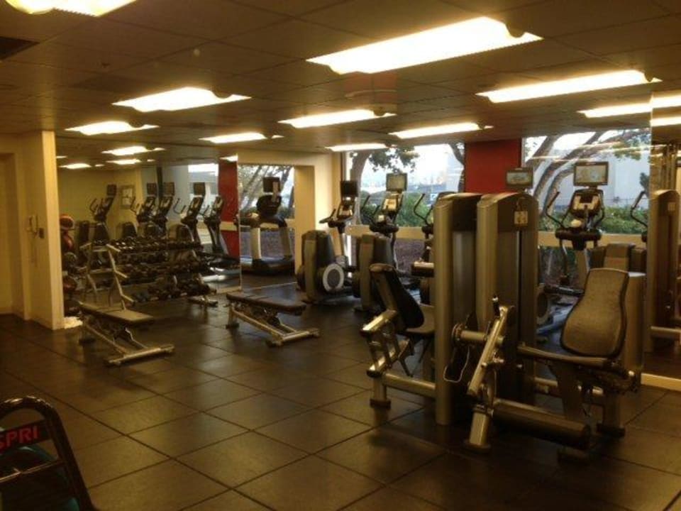 Fittnessraum Hotel Marriott San Francisco Airport Waterfront