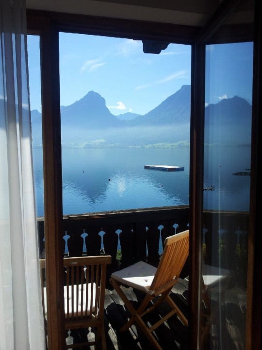 Blick vom Zimmer Hotel Seevilla Wolfgangsee