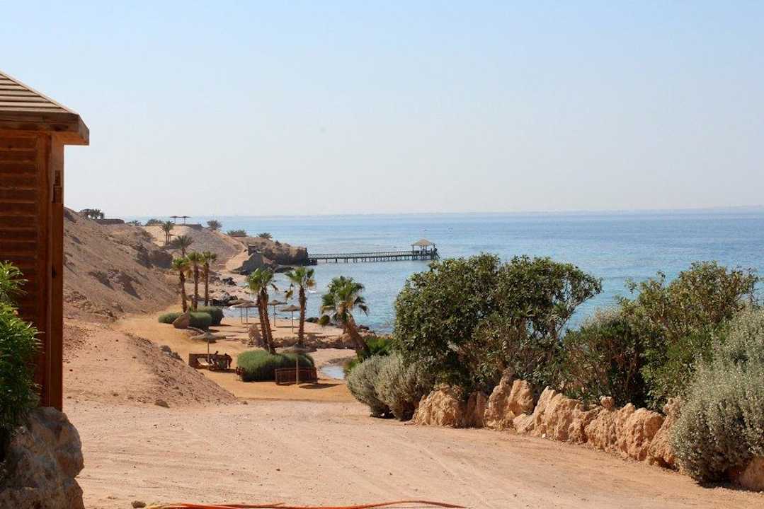 Пляж Цитадели и пантон соседнего отеля (Оберой) Pickalbatros Citadel Resort