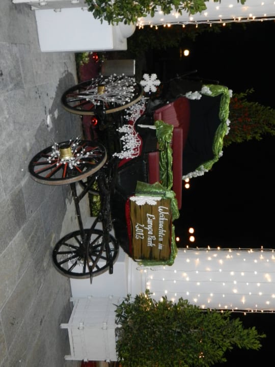 Weihnachtsdeko Hotel Bell Rock Europa-Park