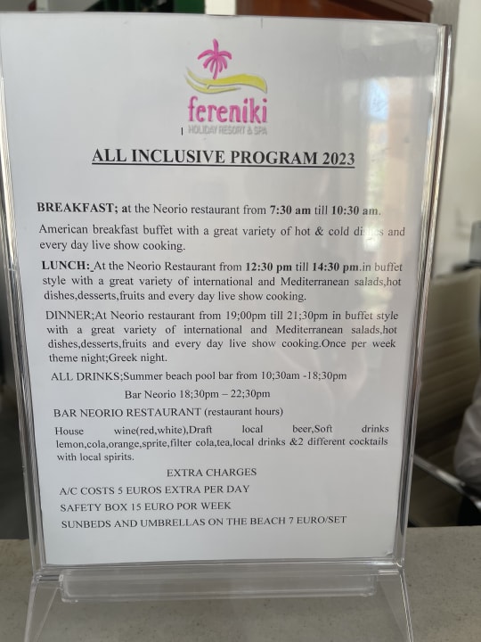 Sonstiges Fereniki Holiday Resort & Spa