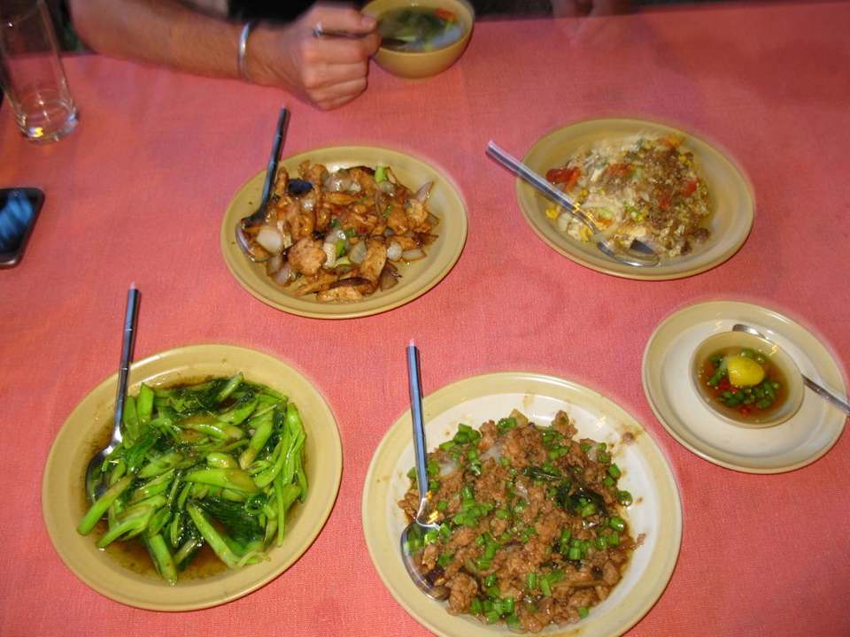 Unser Abendessen Hotel Lisu Lodge