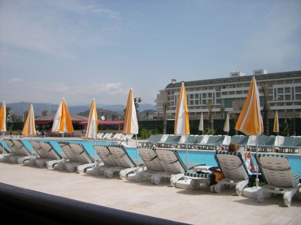 Pool mit Liegen Hotel Royal Garden Beach