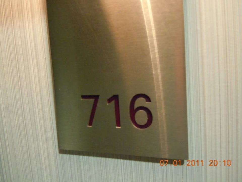 Eingangstüre Zimmer 716 Hotel Crowne Plaza London - The City