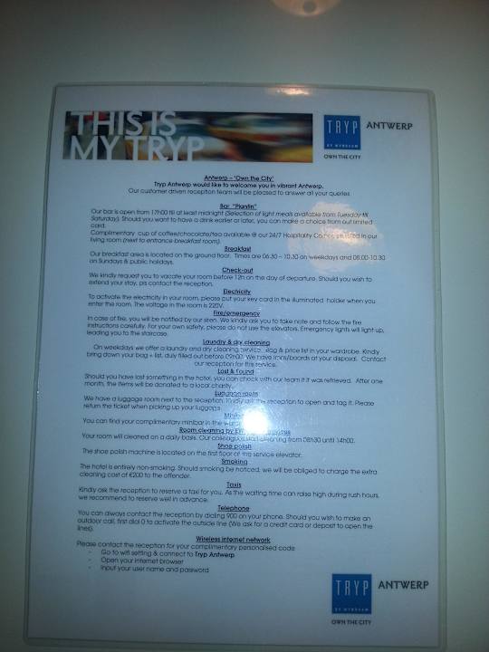 Zur Begrüßung Tryp By Wyndham Antwerp
