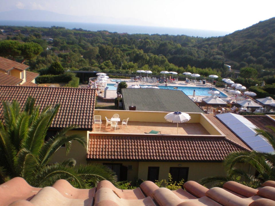 Blick von unserem Appartement Argentario Osa Resort