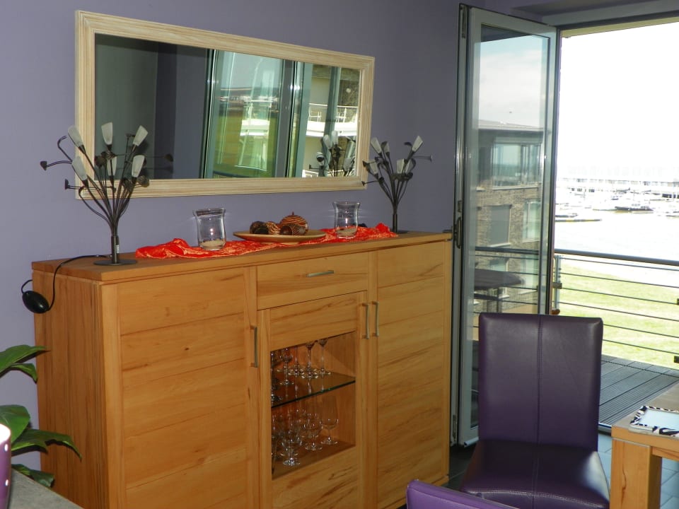 Stilvolle Einrichtung im Wohnbereich Haus Residenz am Yachthafen Hamer Ferienappartements