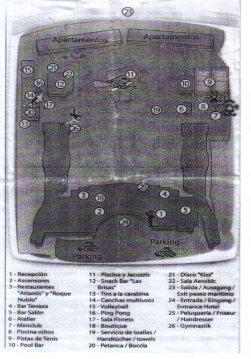 Lageplan des RIU Gran Canaria Hotel Riu Gran Canaria