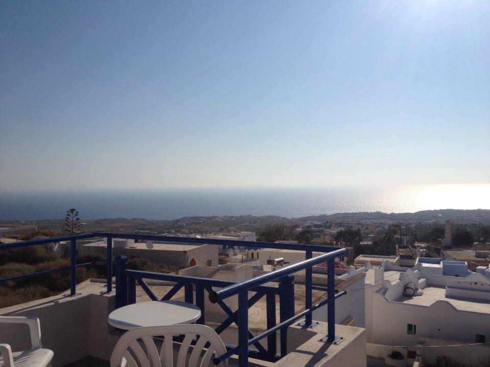 Ausblick von der Dachterrasse Hotel Kykladonisia