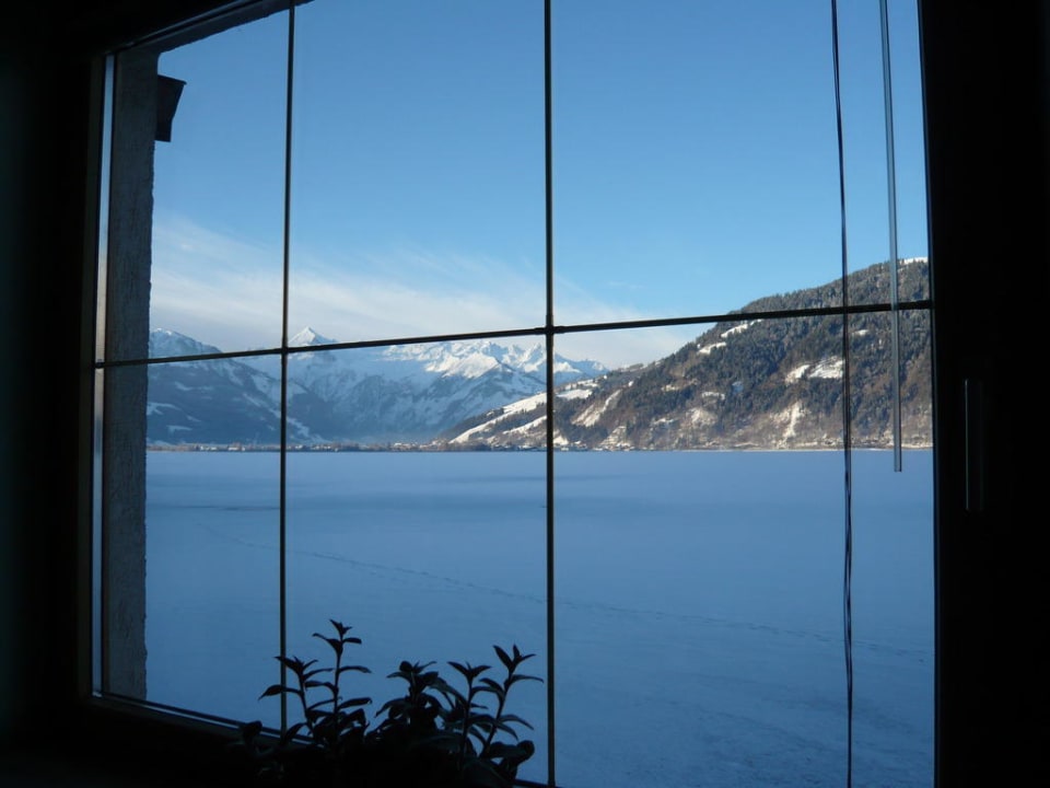 Der traumhafte Blick vom Restaurant Hotel Garni Seestrand