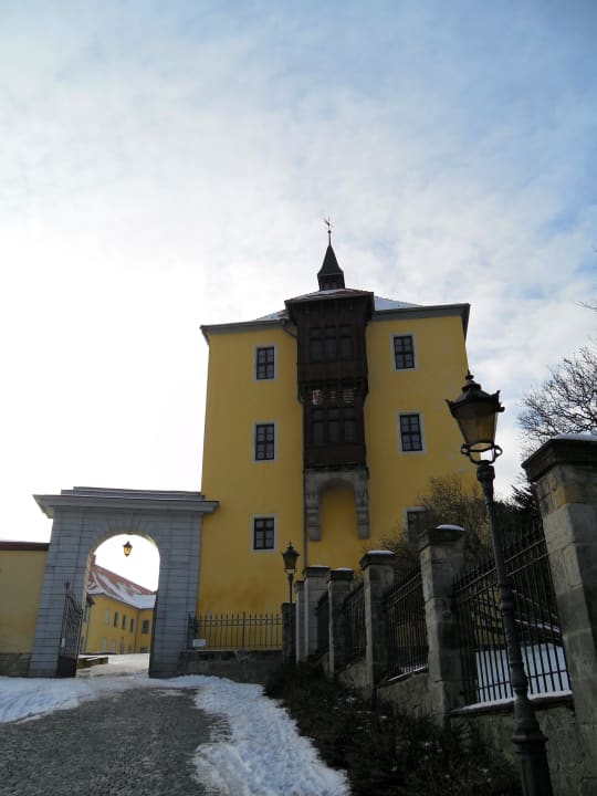 Eingang zum Klosterplatz Schlosshotel Ballenstedt