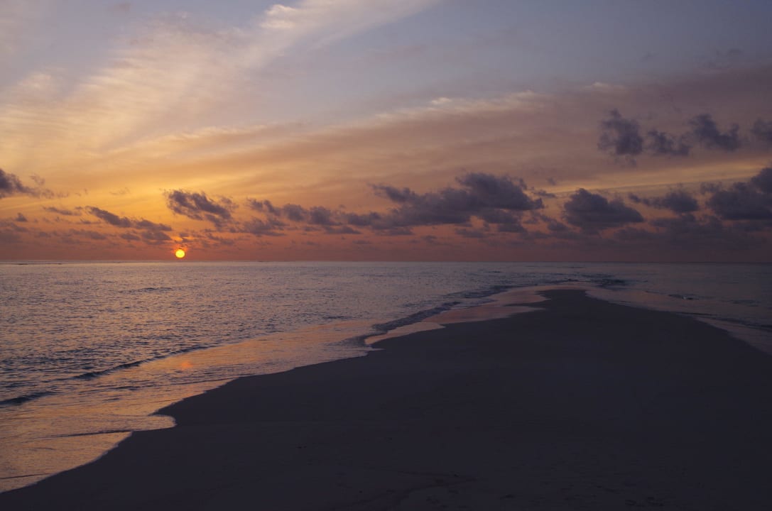Sandbank Sonnenuntergang Kuramathi Maldives