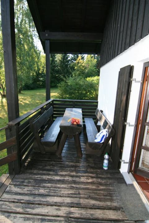 Terrasse Waldferiendorf Regen