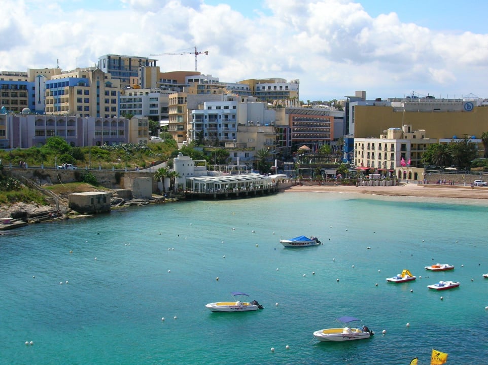 Blick auf die St. George´s Bay & Paceville Verdi St George's Bay Marina