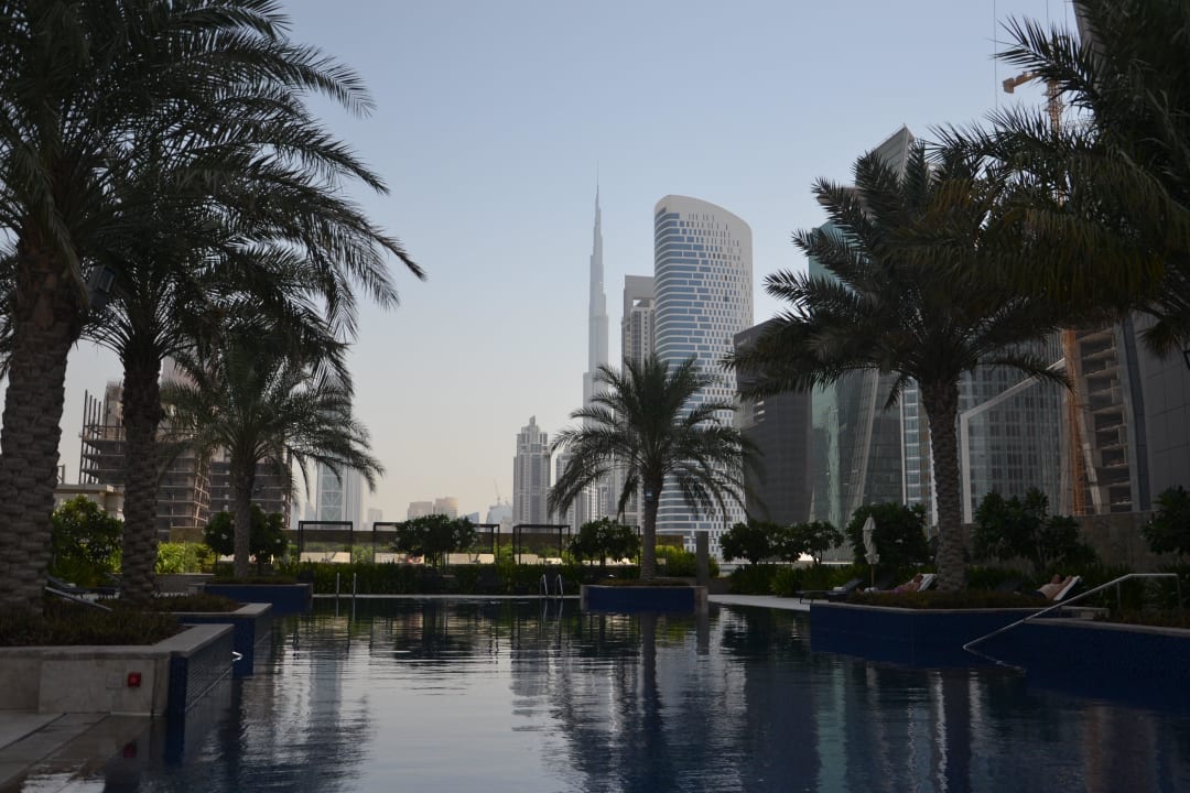 Ausblick vom / am Pool JW Marriott Marquis Hotel Dubai