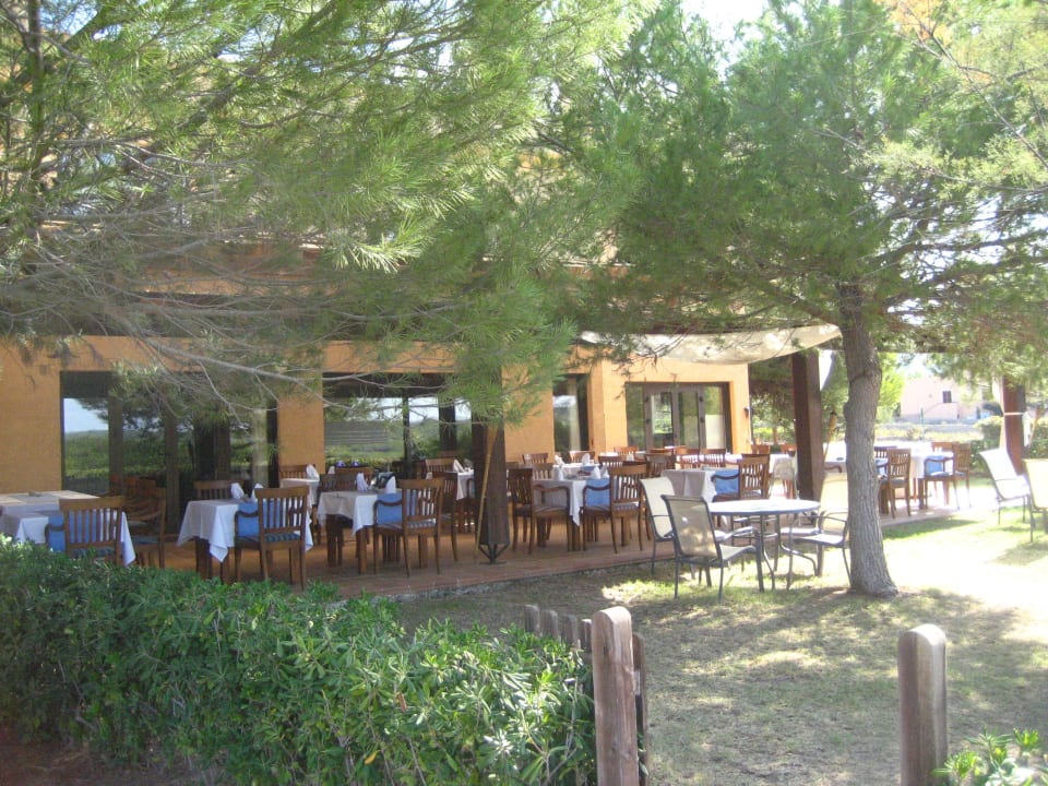 Garten und Restaurantterrasse Es Blau des Nord