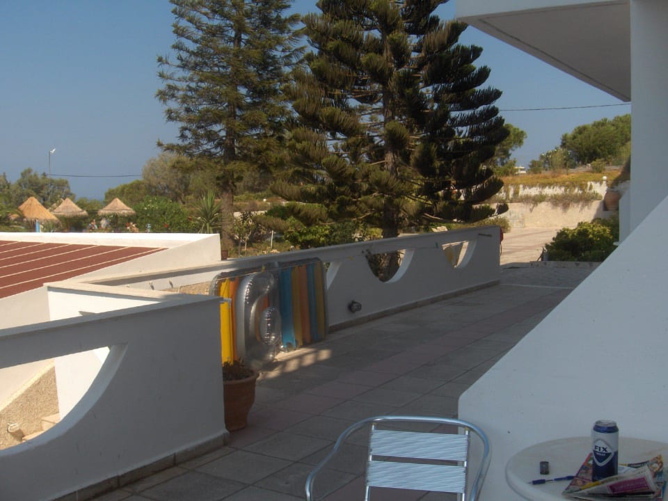 Taras, wyjście z pokoju Spiros & Soula Apartments